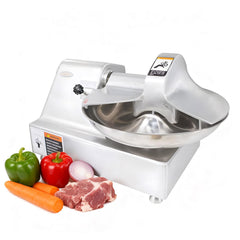 Hakka 10L Commercial Meat Bowl Cutter Mixer & Buffalo Chopper Food Processor, 750W