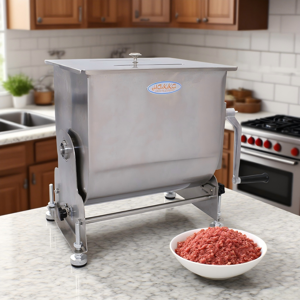 Hakka 15Lbs/10L Tilt Tank Meat Mixers Countertop Manual  Mixing Machine