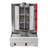 Hakka 21"H Gas Kebab Doner Machine Vertical Broiler with 3 Burners