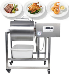 EasyRose 45L/90lb Commercial Vacuum Meat Tumbler Marinator, 240W Stainless Steel Meat Marinating Machine 