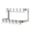 Hakka Brothers 36” Wall Mounted Commercial Stainless Steel Double Line Pot Rack