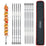 Hakka 24 inch stainless steel BBQ skewers set of 10 with non-slip ring handles and storage bag.
