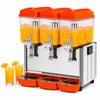 Hakka Brothers 3 x 12L Triple Bowl Refrigerated Beverage Dispenser, Commercial Juice Dispenser for Cafes and Restaurants