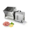 Main view of the Hakka 37.5L 85 lb stainless steel tilting electric meat mixer