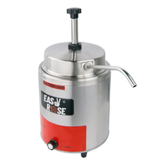 EASYROSE 纳乔奶酪分配器加热器 3.5QT 电动纳乔奶酪机不锈钢单头热软糖加热器带泵用于奶酪/酱 120V 550W（FZ-05A） 