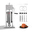 Hakka 5L/11lb Manual Sausage Stuffer, 2-Speed Stainless Steel Vertical Meat Filler with 4 Nozzles