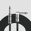 10feet Professional Guitar Instrument Cable, Guitar Cable Right Angle1/4 Inch TS to Straight 1/4 Inch TS for Electric Guitar, Bass, Keyboard, Pro Audio
