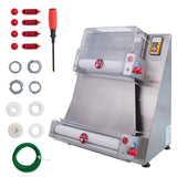 Hakka Electric Dough Sheeter Machine 370W Max 15" Pizza Dough Roller Sheeter, Automatic Commercial Pizza Dough Press Machine, Noodle Bread Pasta Maker