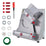 Hakka Electric Dough Sheeter Machine 370W Max 12" Pizza Dough Roller Sheeter, Automatic Commercial Pizza Dough Press Machine, Noodle Bread Pasta Maker