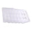 Clivia 6-Pcs Food Pan Lid 1/6 Size Clear Polycarbonate Hotel Pan Cover with handle