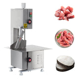 Hakka Bone Saw Machine 65" Electric Butcher Bandsaw Countertop Meat Bone Cutter