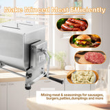 Hakka Commercial 60lbs 30L Meat Mixer Stainless Steel Tilt Tank Sausage Mixer