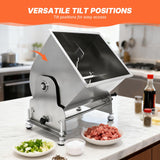 Hakka 37.5L/85lb Capacity Tilt Tank Manual Meat Mixers