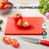 Clivia Commercial Grade Cutting Board for Kitchens 18 x 12 x 1 Inch, Multi-Color 6 of Pack Set,NSF Certified,for Vegetable Meat or Cheese