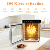 Hakka Food Dehydrator 10 Tray for Meat Fruit Jerky Dryer Blower Machine 800W