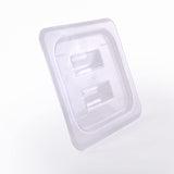 Clivia 6-Pcs Food Pan Lid 1/6 Size Clear Polycarbonate Hotel Pan Cover with handle