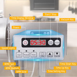 EasyRose 45L/90lb Commercial Vacuum Meat Tumbler Marinator, 240W Stainless Steel Meat Marinating Machine
