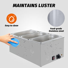 EasyRose Bothers 商用台面食物保温器 - 120V，1200W