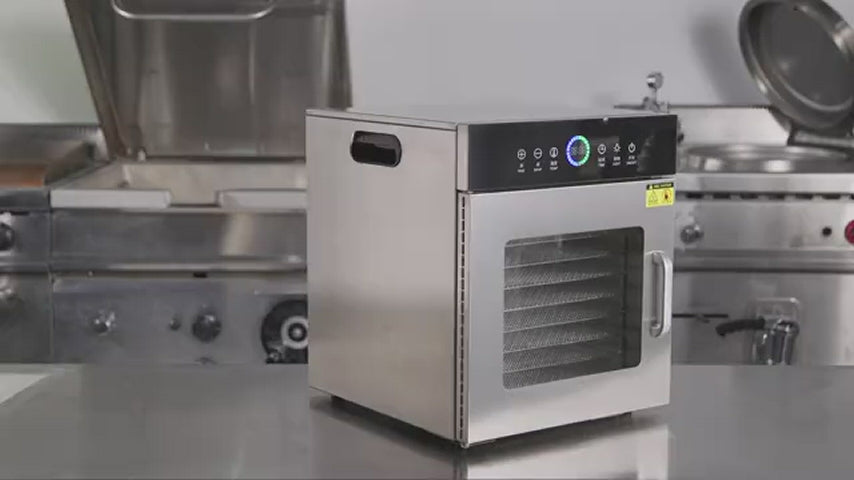 Hakka Food Dehydrator 10 Tray Stainless Steel Meat Fruit Jerky Dryer Blower