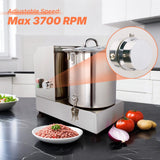 Hakka Commercial Food Processor 15L Electric Food Chopper 1800W Heavy Duty Vegetable Chopper Perfect for Meat Fruits Grains Ginger Garlic