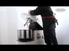 Hakka Commercial Dough Mixers 20 Quart Stainless Steel 2 Speed Rising Spiral Mixers (220V/60Hz,3 Phase)