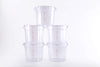 Clivia 6 Qt Commercial Grade Round Food Storage Containers With Lids,Polycarbonate,Clear - Case of 5